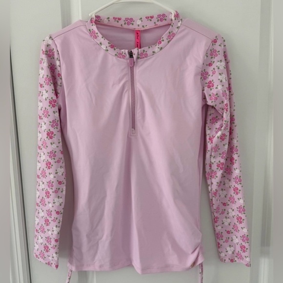 Betsey Johnson Other - Betsey Johnson Long Sleeve Half Zip Rash Guard Size L NWT